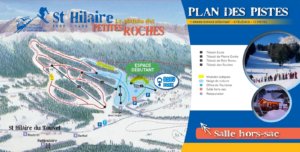 Plan des Pistes de ski de st Hilaire 2024