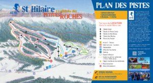 Plan des Pistes Station de ski de st Hilaire 2024-2025 Plan des Pistes Station de ski de st Hilaire 2024-2025